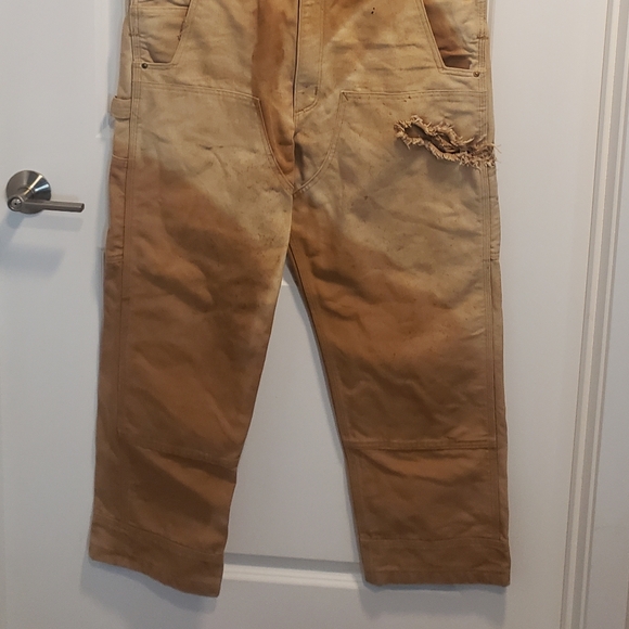 Vintage Carhartt Overalls 🌞 Sun Faded Distressed and destroyed naturally - Picture 3 of 8